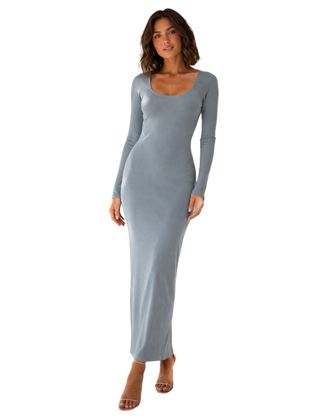 Hollister Long Sleeve Maxi Dress